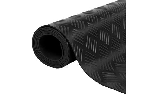 vidaXL Tapis de sol antidérapant En caoutchouc 5 x 1 m Diamant