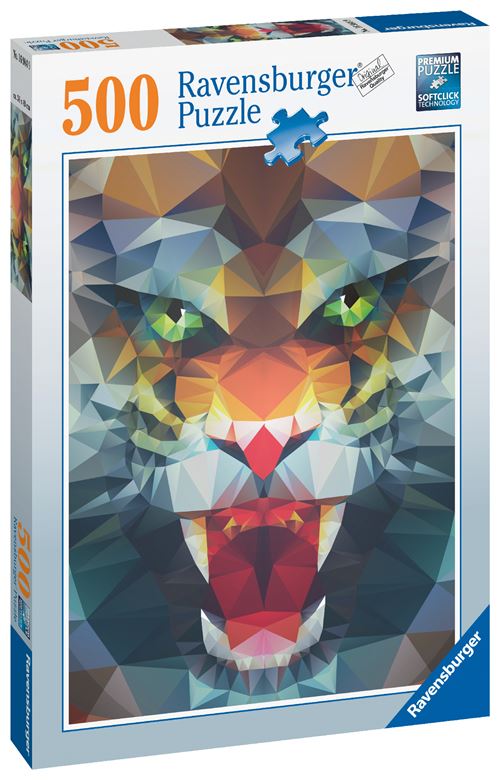 Puzzle 500 Pièces Ravensburger Lion De Polygone