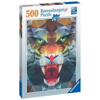 Puzzle 500 Pièces Ravensburger Lion de polygone