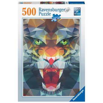 Puzzle 500 Pièces Ravensburger Lion de polygone