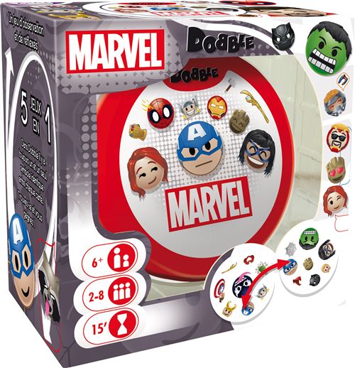 Jeu De Cartes Asmodee Dobble Marvel Emoji
