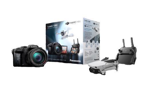 Pack Hybride Panasonic Lumix G80 + Objectif 14-140 f/3,5-5,6 + Drone DJI Mavic Mini
