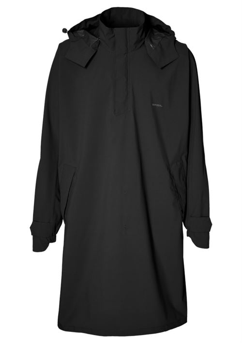 Poncho de pluie unisexe Basil Mosse Noir
