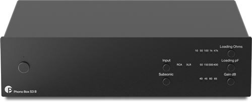 Préampli phono Pro-Ject Phono Box S3B MM/MC Symétrique Noir