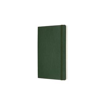 Carnet classique grand format ligné Moleskine couverture souple Vert