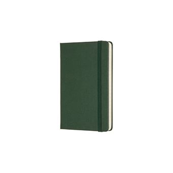 Carnet classique format de poche ligné Moleskine couverture rigide Vert