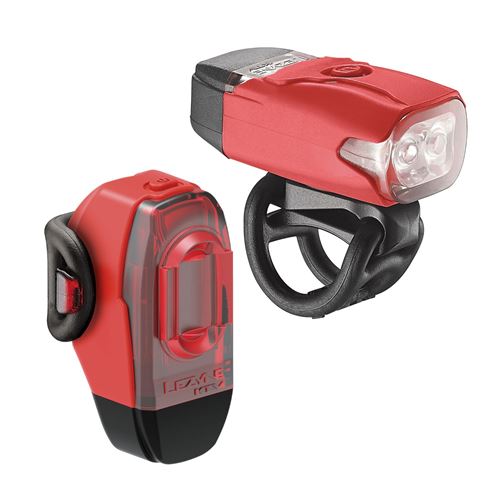 Pack de 2 éclairages vélo Lezyne LED KTV 2 Drive Rouge