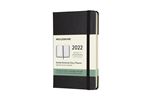 Agenda semainier Moleskine Format de poche Couverture rigide 2022 Noir