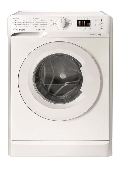 Lave-linge hublot Indesit MTWA71252WEE 7 kg Blanc