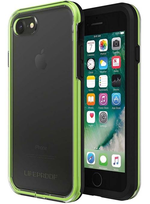 Coque rigide LifeProof SLAM Noir et Vert pour iPhone 7 et 8