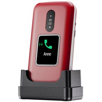 Téléphone portable à clapet séniors Doro 2880 2,8" Micro SIM Rouge