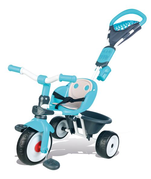Tricycle Baby Driver Confort avec roues silencieuses Smoby Bleu