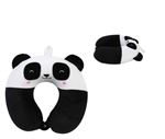 Oreiller de voyage Itotal Panda Noir et Blanc