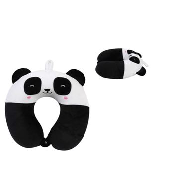 Oreiller de voyage Itotal Panda Noir et Blanc