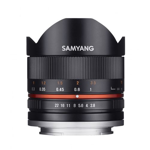 Objectif hybride Samyang 8mm f/2.8 UMC Fisheye II Noir pour Sony E État correct - N/A reconditionné disponible sur Fnac