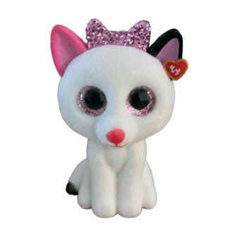 Porte-clés en peluche Ty Mini Boos Clip Muffin Le Chat Blanc