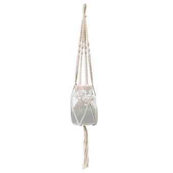 Support en macramé de coton 97 cm