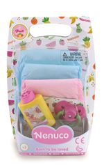 Kit 3 couches colorées pour poupon Nenuco