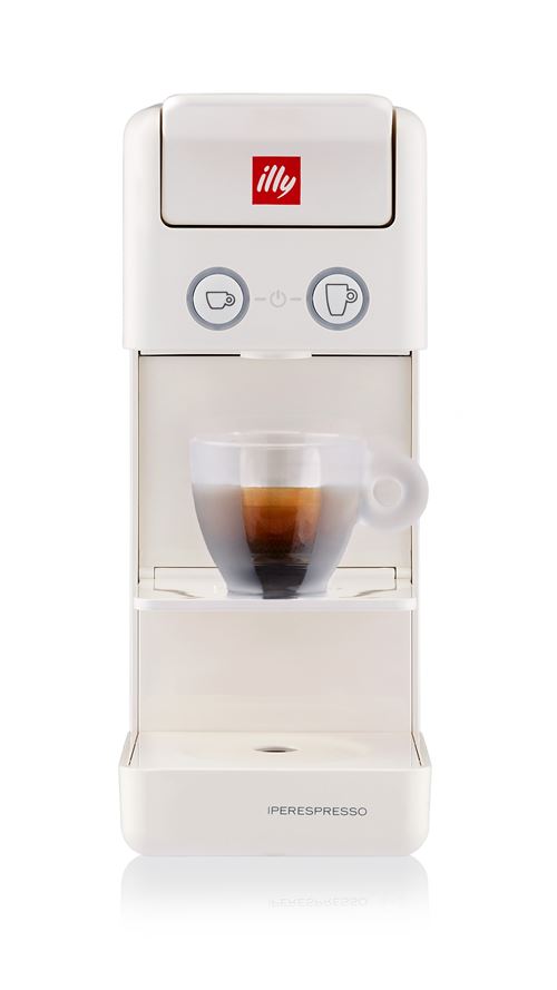 Cafetière à dosette Illy Y3.3 avec 14 capsules Iperespresso 850 W Blanc