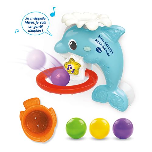 Jeu d'éveil Vtech Baby Mon dauphin aqua-basket