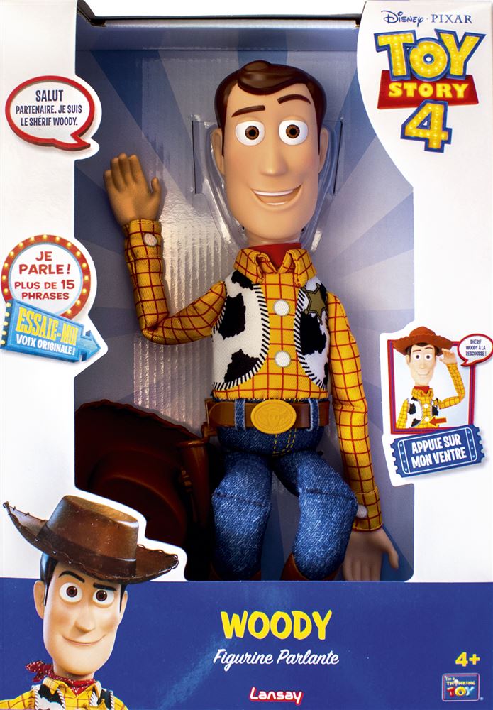 Woody Parlant Français / Figurine Poupée Jouet Toy Story 40 cm