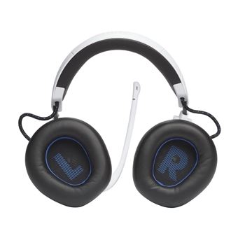 Casque gaming pour PS sans fil Bluetooth JBL Quantum 910 P avec réduction de bruit active Blanc et Bleu