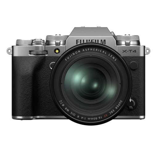 Appareil photo hybride Fujifilm X-T4 Argent + objectif XF 16-80mm f/4 noir