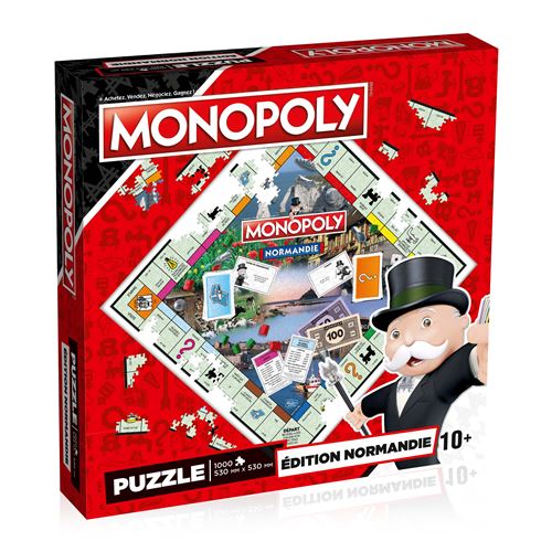 Puzzle 1000 pièces Winning Moves Monopoly Normandie