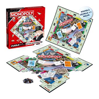 Puzzle 1000 pièces Winning Moves Monopoly Normandie