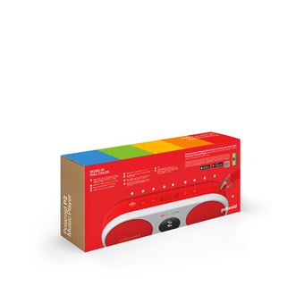 Enceinte sans fil Bluetooth Polaroid Music Player 2 Rouge et blanc