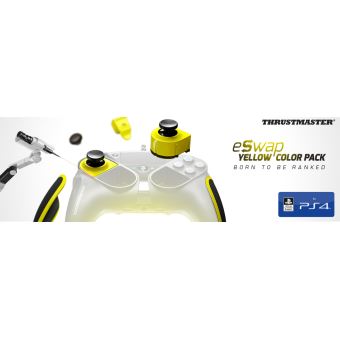 Pack de 7 modules additionnels Thrustmaster jaunes et noirs pour eSwap Pro Controller PS4/PC