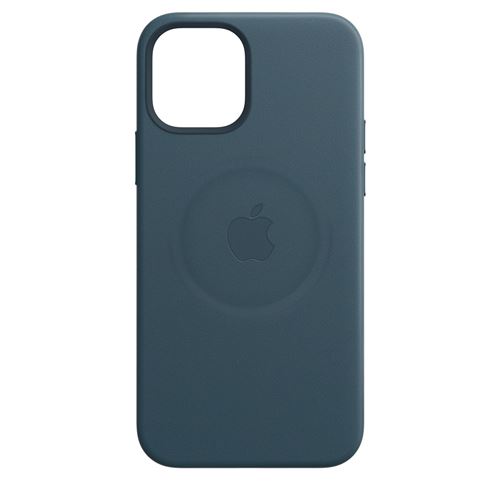 Apple - Coque de protection pour téléphone portable - avec MagSafe - cuir - bleu balte - pour iPhone 12 mini