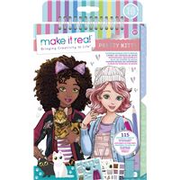 Make It Real Carnet De Croquis De Mode – Pochoirs, Autocollants, Guide De Style – Dès 6 Ans