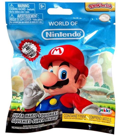 Figurine Jakks Pacific Mario Squishies Modèle aléatoire