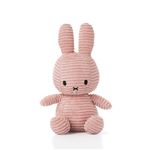 Peluche Miffy lapin velours côtelé 24 cm Rose