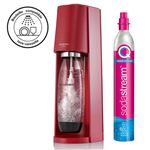 Pack Machine à soda et eau gazeuse Sodastream Terra Rouge avec 1 cylindre