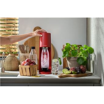 Pack Machine à soda et eau gazeuse Sodastream Terra Rouge avec 1 cylindre