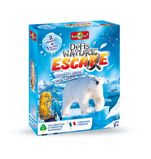 Jeu pour découvrir la nature Bioviva Défis Nature Escape Aventures polaires