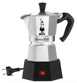 Cafetière Bialetti Moka Elettrika Argent et Noir