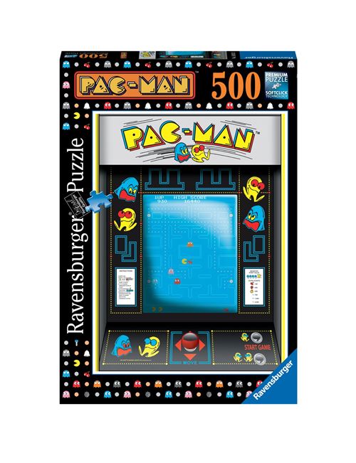 Puzzle 500 Pièces Ravensburger Jeu d'arcade Pac-Man