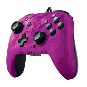 PDP Faceoff Deluxe+ Audio Wired Controller - Manette de jeu - filaire - camo violet - pour Nintendo Switch