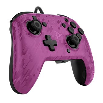 PDP Faceoff Deluxe+ Audio Wired Controller - Manette de jeu - filaire - camo violet - pour Nintendo Switch