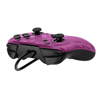 PDP Faceoff Deluxe+ Audio Wired Controller - Manette de jeu - filaire - camo violet - pour Nintendo Switch