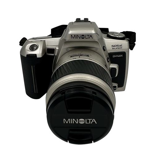 Appareil photo argentique Minolta Dynax 505si Super 28-100mm f3.5-5.6 D AF Zoom Gris et noir Reconditionné