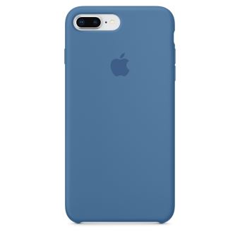 Apple Coque en Silicone (pour iPhone 8 Plus - iPhone 7 Plus) - Noir - Téléphonie