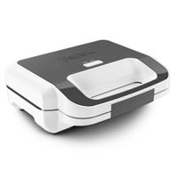 Appareil A Croque-Monsieur En Acier Inoxydable, 7 En 1 Noir Gris
