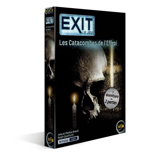 Boite de Jeu d'escape game Iello Exit Catacombes de l'effroi