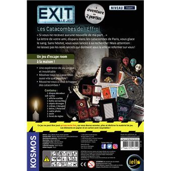 Jeu d’ambiance Iello Exit Catacombes de l'effroi