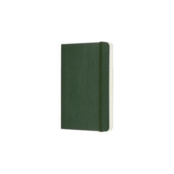 Carnet classique format de poche ligné Moleskine couverture souple Vert