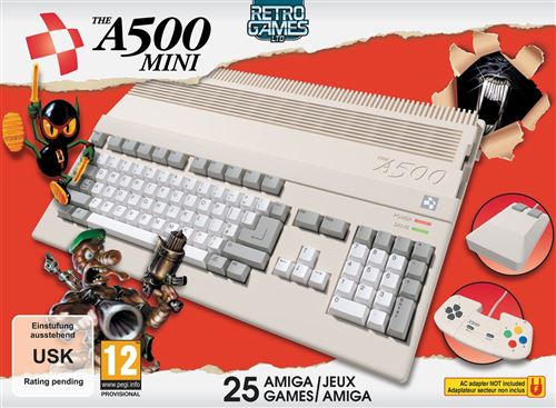 Console Retro Games Ltd De Amiga 500 Mini Wit